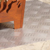 Stopień Prostokątny 4 pcs Srebrny 60 x 40 cm Aluminium