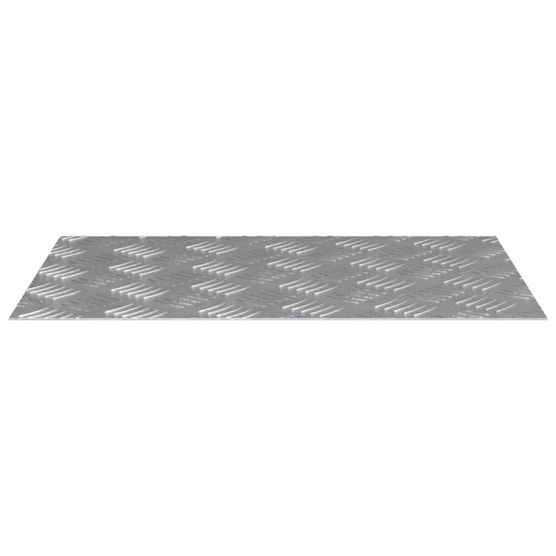 Stopień Prostokątny 4 pcs Srebrny 60 x 40 cm Aluminium