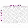 Stopień Prostokątny 4 pcs Srebrny 60 x 40 cm Aluminium