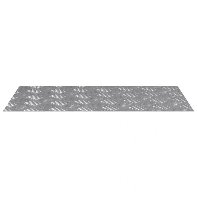 Stopień Prostokątny 4 pcs Srebrny 70 x 40 cm Aluminium
