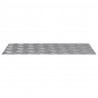 Stopień Prostokątny 2 pcs Srebrny 80 x 40 cm Aluminium