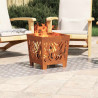 Stopień Prostokątny 4 pcs Srebrny 80 x 40 cm Aluminium
