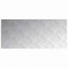 Stopień Prostokątny 4 pcs Srebrny 90 x 40 cm Aluminium