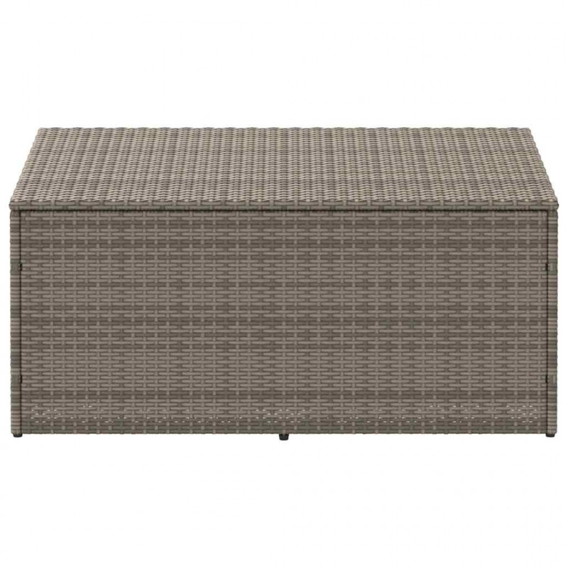 Skrzynia ogrodowa, szara, 110x50x58 cm, polirattan