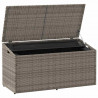 Skrzynia ogrodowa, szara, 110x50x58 cm, polirattan