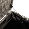 Skrzynia ogrodowa, szara, 110x50x58 cm, polirattan
