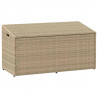 Skrzynia ogrodowa beżowa 110x50x58 cm polirattan