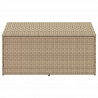 Skrzynia ogrodowa beżowa 110x50x58 cm polirattan