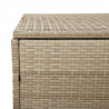 Skrzynia ogrodowa beżowa 110x50x58 cm polirattan