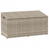 Skrzynia ogrodowa jasnoszara 110x50x58 cm polirattan