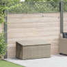 Skrzynia ogrodowa jasnoszara 110x50x58 cm polirattan