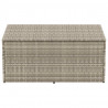 Skrzynia ogrodowa jasnoszara 110x50x58 cm polirattan