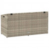 Skrzynia ogrodowa jasnoszara 110x50x58 cm polirattan