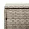 Skrzynia ogrodowa jasnoszara 110x50x58 cm polirattan