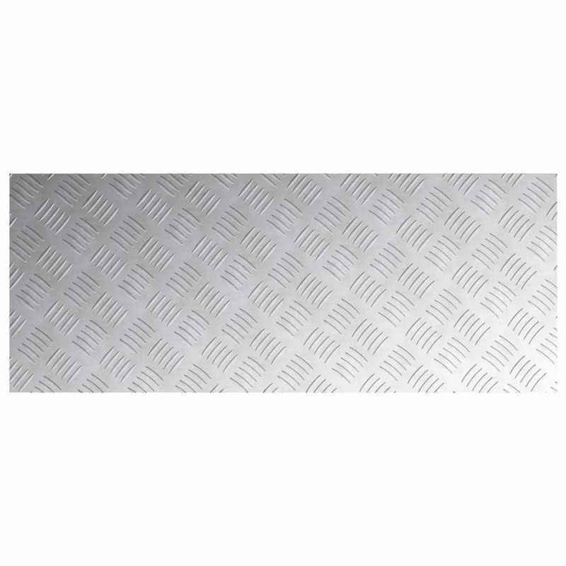 Stopień Prostokątny 4 pcs Srebrny 100 x 40 cm Aluminium