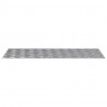 Stopień Prostokątny 2 pcs Srebrny 100 x 40 cm Aluminium