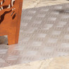 Stopień Prostokątny 4 pcs Srebrny 100 x 40 cm Aluminium