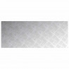 Stopień Prostokątny 4 pcs Srebrny 100 x 40 cm Aluminium