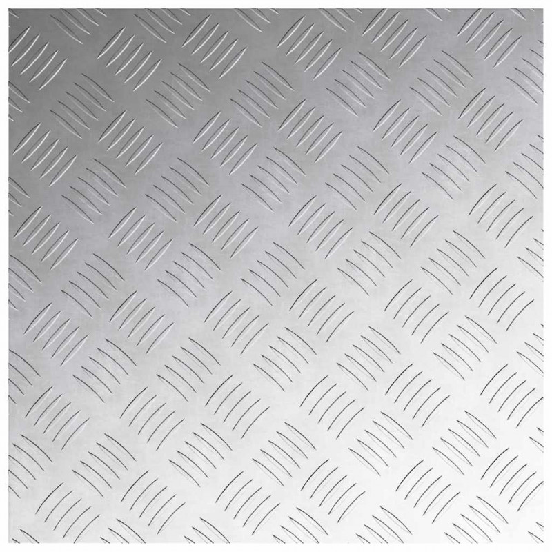Stopień Kwadrat 2 pcs Srebrny 50 x 50 cm Aluminium