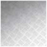 Stopień Kwadrat 4 pcs Srebrny 50 x 50 cm Aluminium