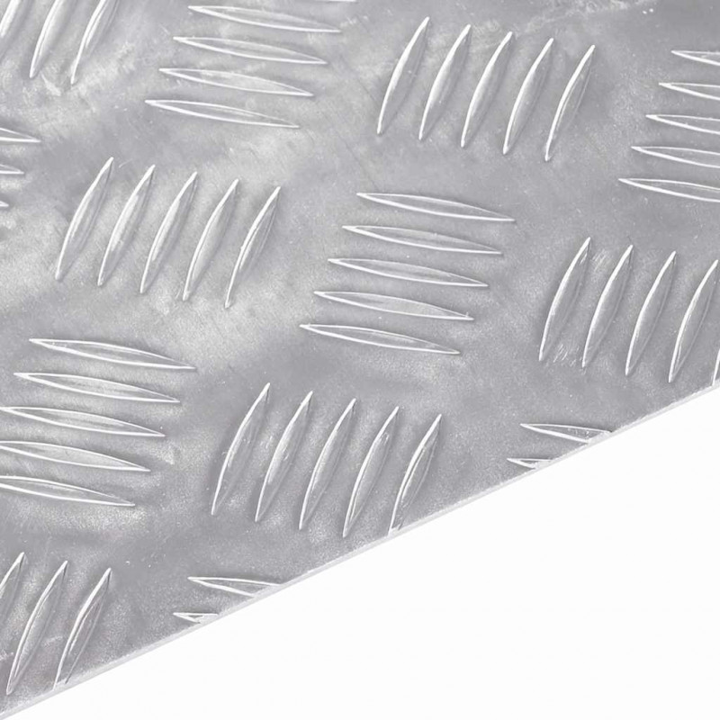 Stopień Kwadrat 4 pcs Srebrny 50 x 50 cm Aluminium