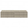 Skrzynia ogrodowa jasnoszara 220x50x58 cm polirattan