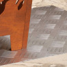 Stopień Kwadrat 2 pcs Srebrny 50 x 50 cm Aluminium