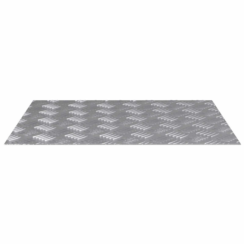 Stopień Prostokątny 2 pcs Srebrny 60 x 50 cm Aluminium