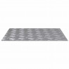 Stopień Prostokątny 2 pcs Srebrny 60 x 50 cm Aluminium