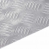 Stopień Prostokątny 2 pcs Srebrny 60 x 50 cm Aluminium