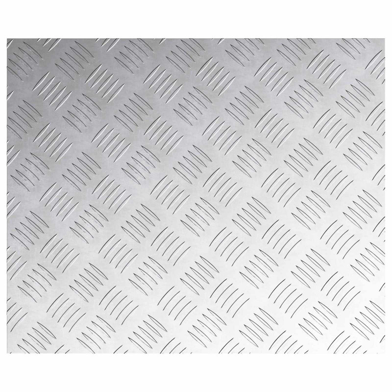 Stopień Prostokątny 4 pcs Srebrny 60 x 50 cm Aluminium