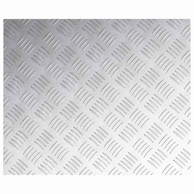 Stopień Prostokątny 2 pcs Srebrny 60 x 50 cm Aluminium