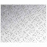 Stopień Prostokątny 2 pcs Srebrny 60 x 50 cm Aluminium