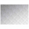 Stopień Prostokątny 2 pcs Srebrny 70 x 50 cm Aluminium