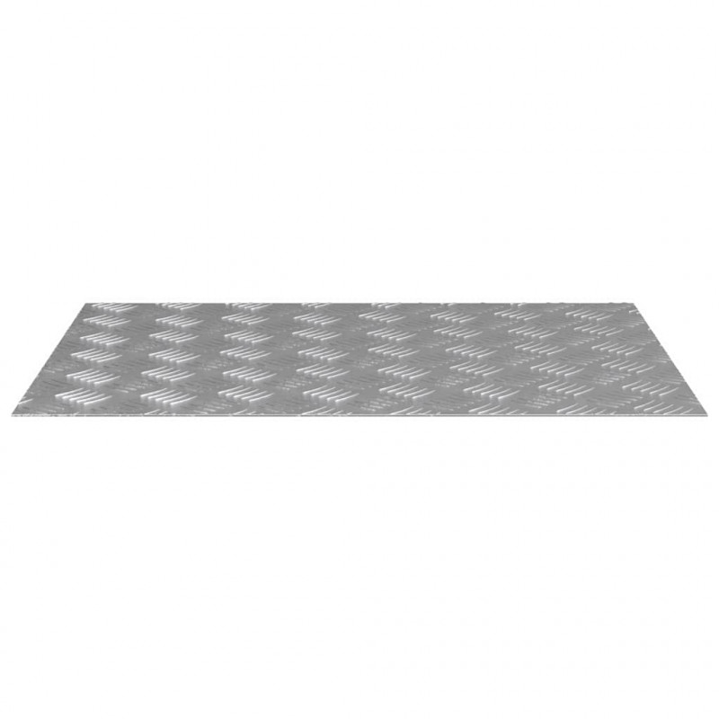 Stopień Prostokątny 2 pcs Srebrny 70 x 50 cm Aluminium