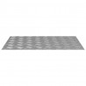 Stopień Prostokątny 2 pcs Srebrny 70 x 50 cm Aluminium