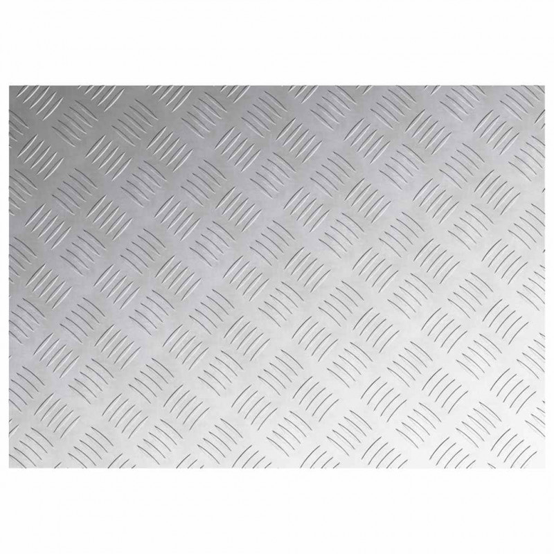 Stopień Prostokątny 2 pcs Srebrny 70 x 50 cm Aluminium