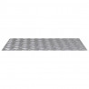 Stopień Prostokątny 2 pcs Srebrny 80 x 50 cm Aluminium