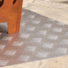 Stopień Prostokątny 2 pcs Srebrny 80 x 50 cm Aluminium