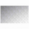 Stopień Prostokątny 2 pcs Srebrny 80 x 50 cm Aluminium