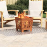Stopień Prostokątny 4 pcs Srebrny 80 x 50 cm Aluminium