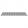 Stopień Prostokątny 2 pcs Srebrny 90 x 50 cm Aluminium
