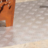 Stopień Prostokątny 4 pcs Srebrny 90 x 50 cm Aluminium
