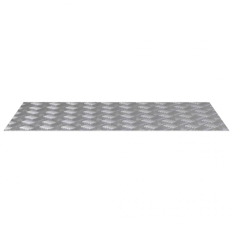 Stopień Prostokątny 4 pcs Srebrny 90 x 50 cm Aluminium