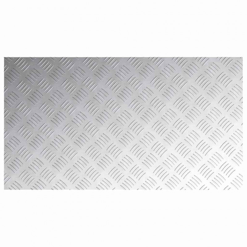 Stopień Prostokątny 4 pcs Srebrny 90 x 50 cm Aluminium
