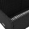 Poolside Float Storage Czarny 110x100x57 cm Polirattan