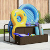 Poolside Float Storage Brązowy 110x100x57 cm Polirattan