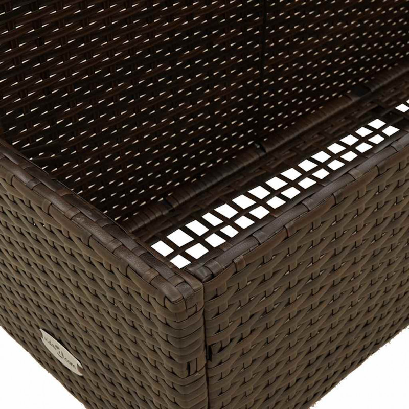 Poolside Float Storage Brązowy 110x100x57 cm Polirattan