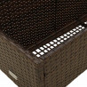Poolside Float Storage Brązowy 110x100x57 cm Polirattan