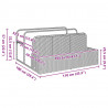 Poolside Float Storage Brązowy 110x100x57 cm Polirattan